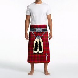 ScotsTee Shop Scottish Murray of Tulloch Modern Clan Highland Kilt Sporran Tartan Beach Towel