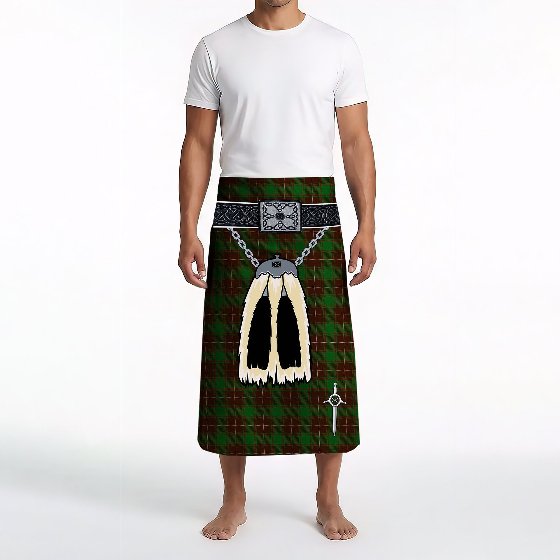 ScotsTee Shop Scottish MacPhee Hunting Clan Highland Kilt Sporran Tartan Beach Towel
