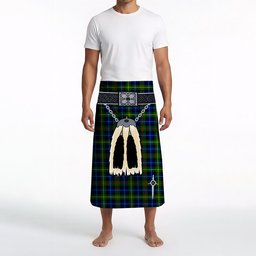 ScotsTee Shop Scottish Smith Modern Clan Highland Kilt Sporran Tartan Beach Towel