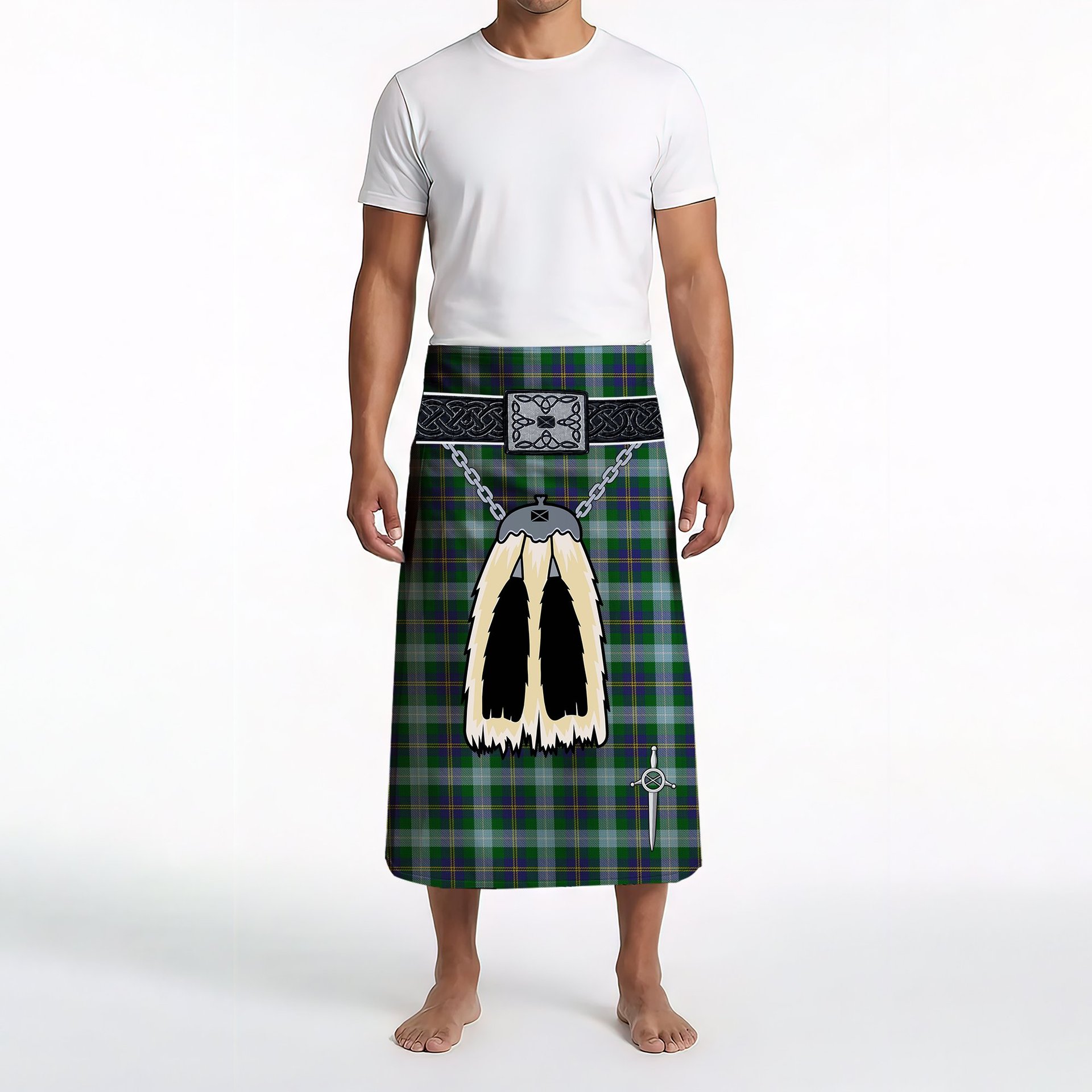 ScotsTee Shop Scottish Porteous Clan Highland Kilt Sporran Tartan Beach Towel