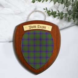 ScotsTee Shop Scottish Adam Clan Tartan Wooden Wall Plaque Personalize with Your Name