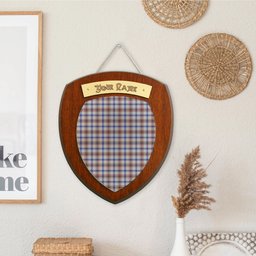 ScotsTee Shop Scottish Boswell Clan Tartan Wooden Wall Plaque Personalize with Your Name