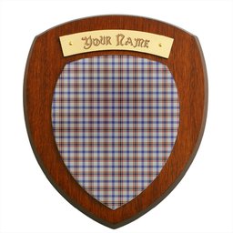 ScotsTee Shop Scottish Boswell Clan Tartan Wooden Wall Plaque Personalize with Your Name