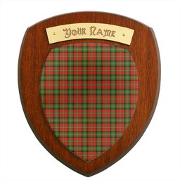 ScotsTee Shop Scottish Boyd Ancient Clan Tartan Wooden Wall Plaque Personalize with Your Name