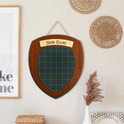 ScotsTee Shop Scottish Black Watch Clan Tartan Wooden Wall Plaque Personalize with Your Name