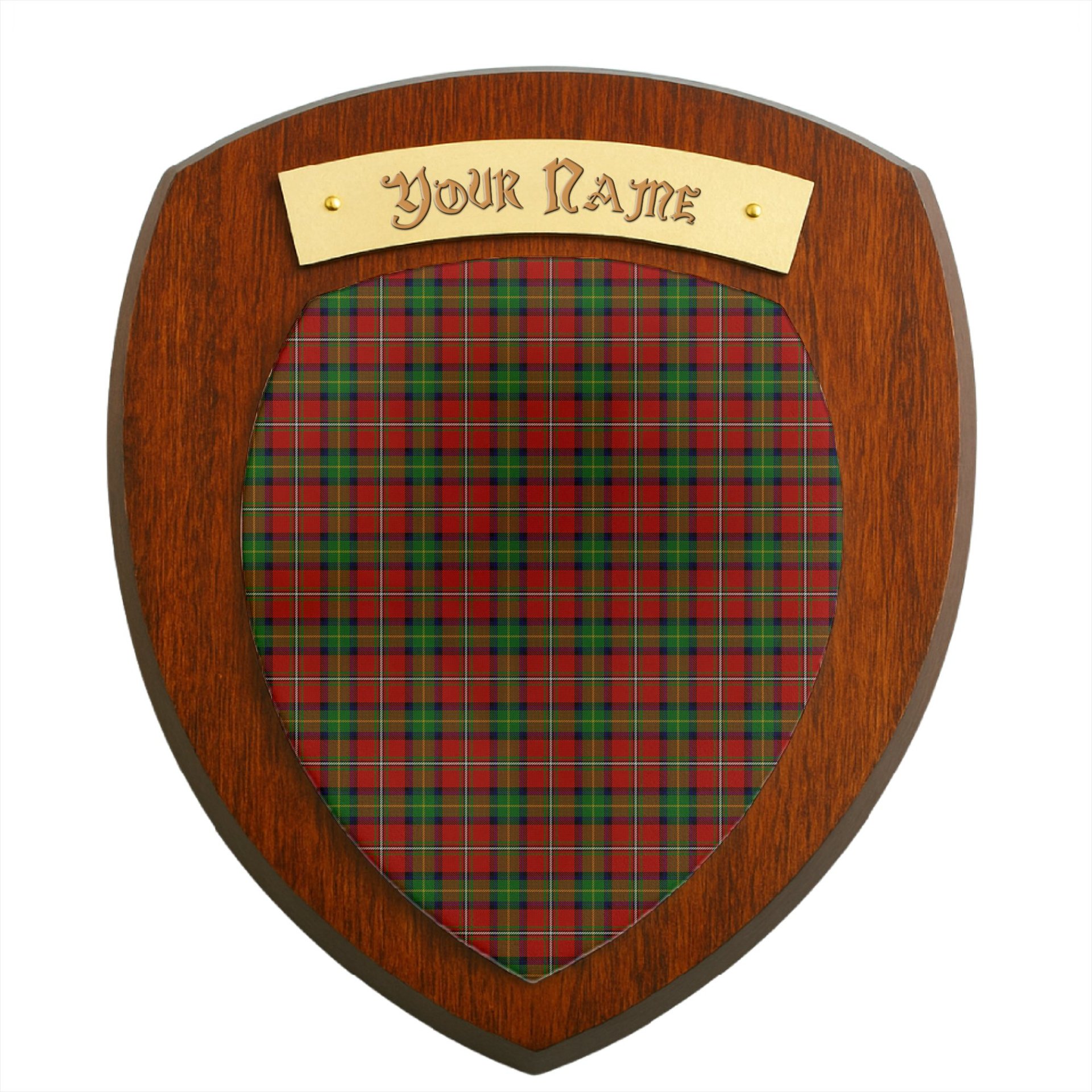 ScotsTee Shop Scottish Boyd Clan Tartan Wooden Wall Plaque Personalize with Your Name