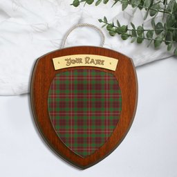 ScotsTee Shop Scottish Ainslie 2 Clan Tartan Wooden Wall Plaque Personalize with Your Name