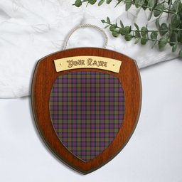 ScotsTee Shop Scottish Donald Modern Clan Tartan Wooden Wall Plaque Personalize with Your Name