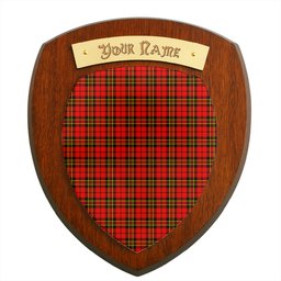 ScotsTee Shop Scottish Brodie Modern Clan Tartan Wooden Wall Plaque Personalize with Your Name