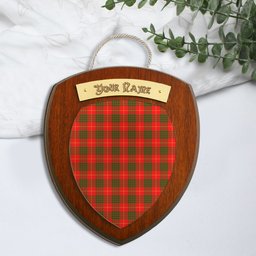 ScotsTee Shop Scottish Cameron Modern Clan Tartan Wooden Wall Plaque Personalize with Your Name