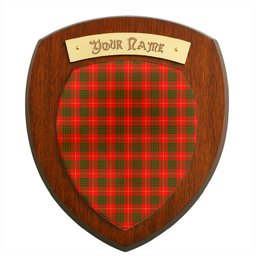 ScotsTee Shop Scottish Cameron Modern Clan Tartan Wooden Wall Plaque Personalize with Your Name