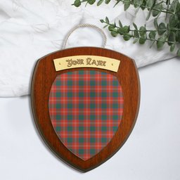 ScotsTee Shop Scottish Chisholm SC Clan Tartan Wooden Wall Plaque Personalize with Your Name