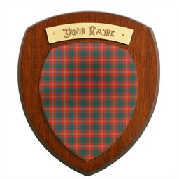 ScotsTee Shop Scottish Chisholm SC Clan Tartan Wooden Wall Plaque Personalize with Your Name