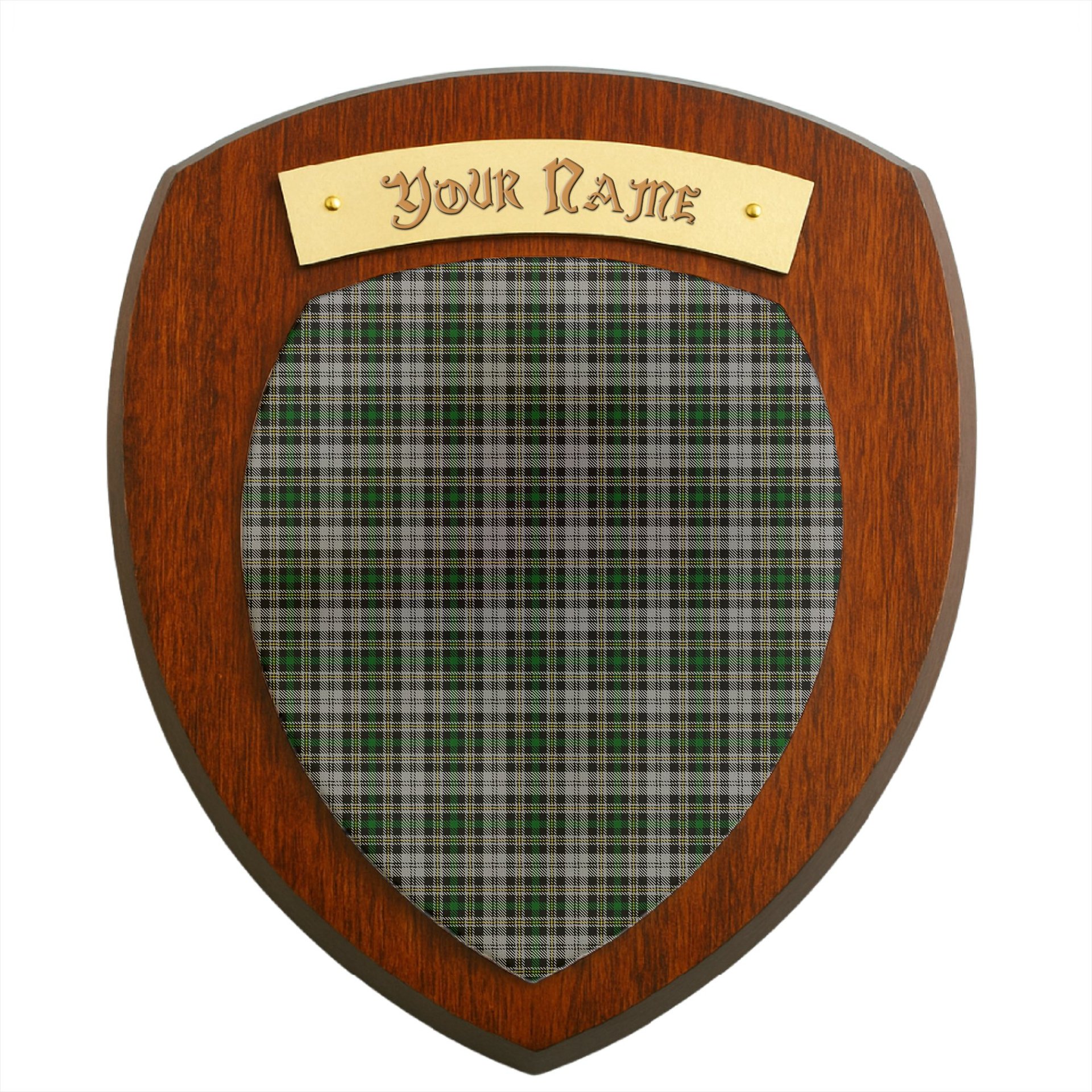 ScotsTee Shop Scottish Dalgliesh Dress Clan Tartan Wooden Wall Plaque Personalize with Your Name