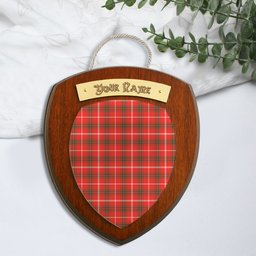 ScotsTee Shop Scottish Duke of Rothesay Modern Clan Tartan Wooden Wall Plaque Personalize with Your Name