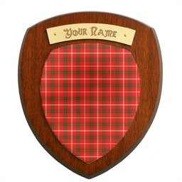 ScotsTee Shop Scottish Duke of Rothesay Modern Clan Tartan Wooden Wall Plaque Personalize with Your Name