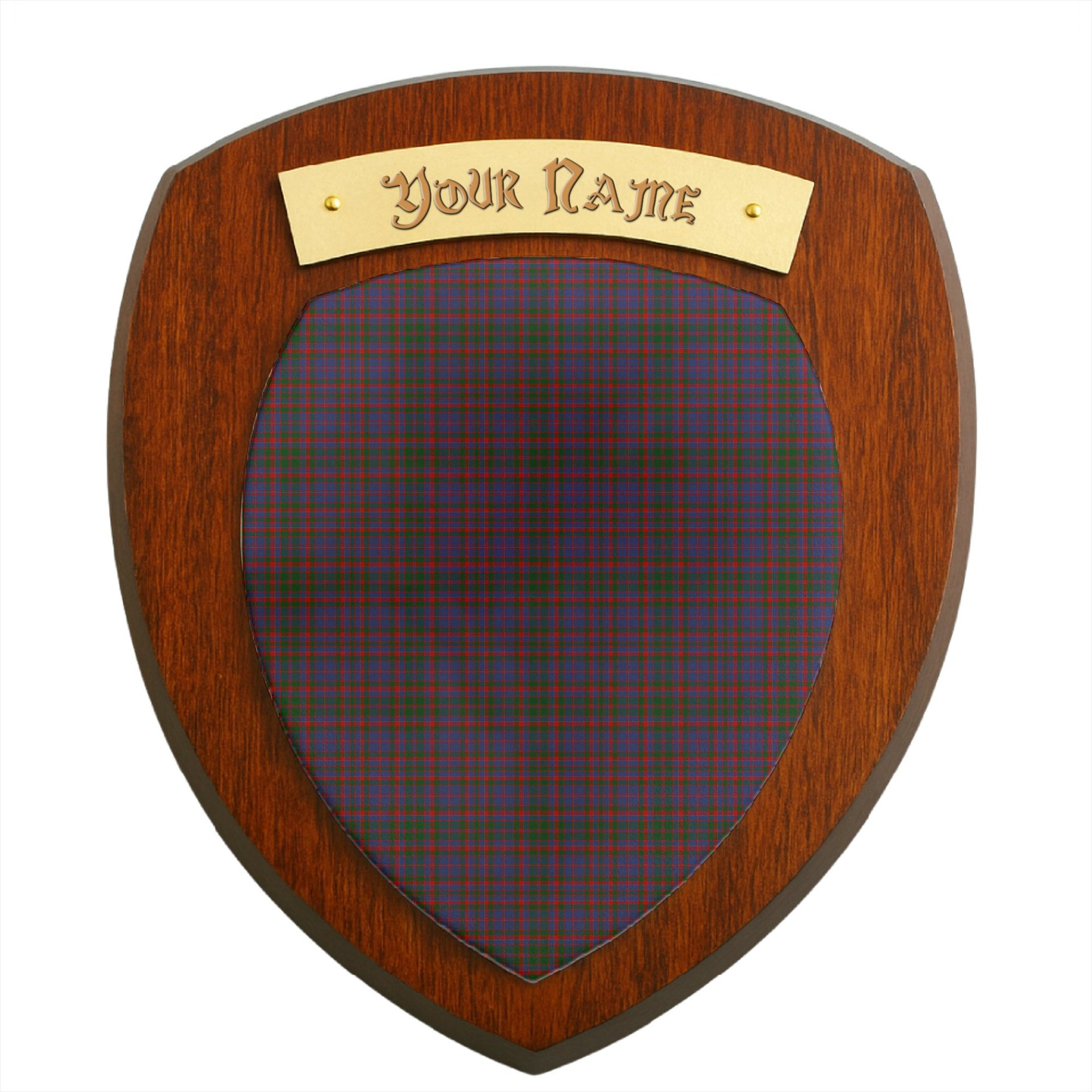 ScotsTee Shop Scottish Cumming Clan Tartan Wooden Wall Plaque Personalize with Your Name