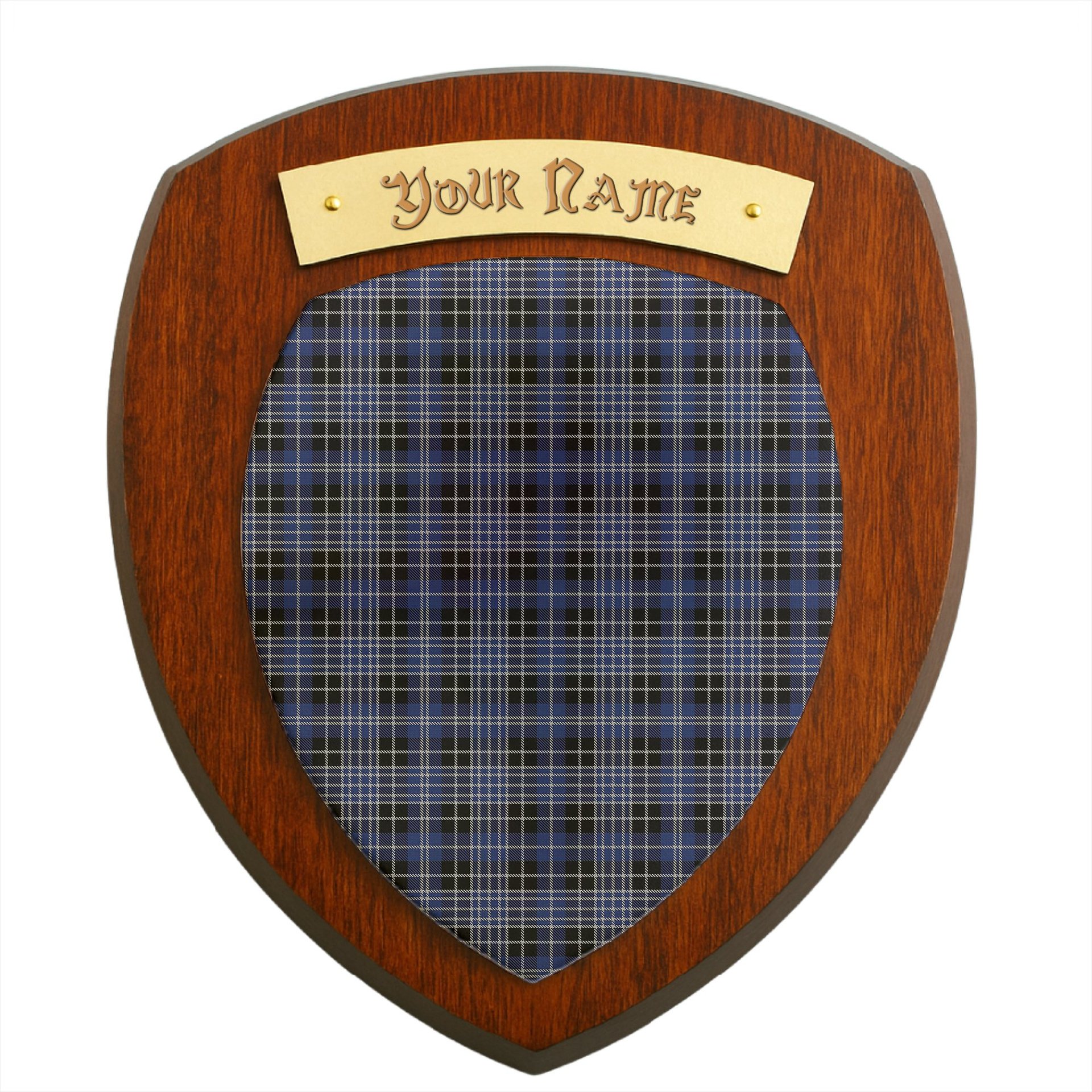 ScotsTee Shop Scottish Clark (Lion) Clan Tartan Wooden Wall Plaque Personalize with Your Name