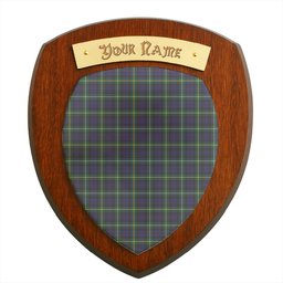 ScotsTee Shop Scottish Campbell Argyll Modern Clan Tartan Wooden Wall Plaque Personalize with Your Name