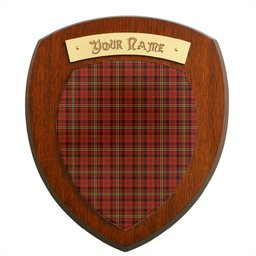 ScotsTee Shop Scottish Davis Clan Tartan Wooden Wall Plaque Personalize with Your Name