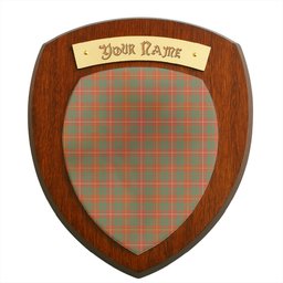 ScotsTee Shop Scottish Bruce Ancient Clan Tartan Wooden Wall Plaque Personalize with Your Name