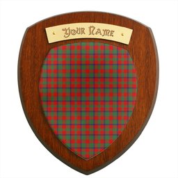 ScotsTee Shop Scottish Bruce Old Modern Clan Tartan Wooden Wall Plaque Personalize with Your Name