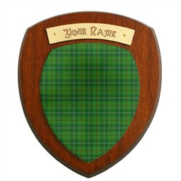 ScotsTee Shop Scottish Clephan Clan Tartan Wooden Wall Plaque Personalize with Your Name