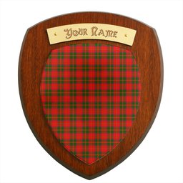 ScotsTee Shop Scottish Crief District Clan Tartan Wooden Wall Plaque Personalize with Your Name