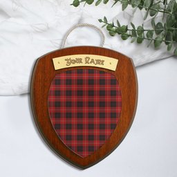 ScotsTee Shop Scottish Cunningham Clan Tartan Wooden Wall Plaque Personalize with Your Name