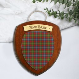ScotsTee Shop Scottish Forrester Clan Tartan Wooden Wall Plaque Personalize with Your Name