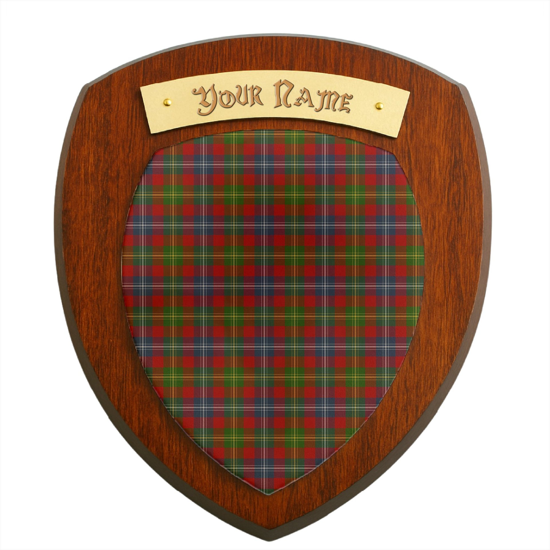 ScotsTee Shop Scottish Forrester Clan Tartan Wooden Wall Plaque Personalize with Your Name