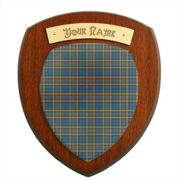 ScotsTee Shop Scottish Healy Clan Tartan Wooden Wall Plaque Personalize with Your Name