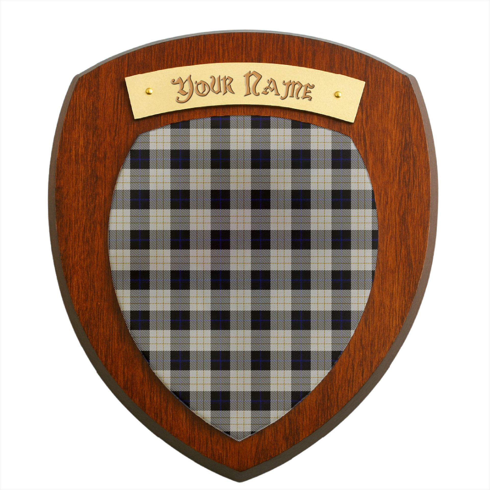 ScotsTee Shop Scottish Kennison Clan Tartan Wooden Wall Plaque Personalize with Your Name