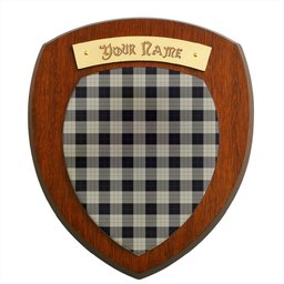 ScotsTee Shop Scottish Kennison Clan Tartan Wooden Wall Plaque Personalize with Your Name