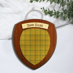 ScotsTee Shop Scottish Houston Clan Tartan Wooden Wall Plaque Personalize with Your Name
