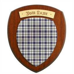 ScotsTee Shop Scottish Hannay Modern Clan Tartan Wooden Wall Plaque Personalize with Your Name