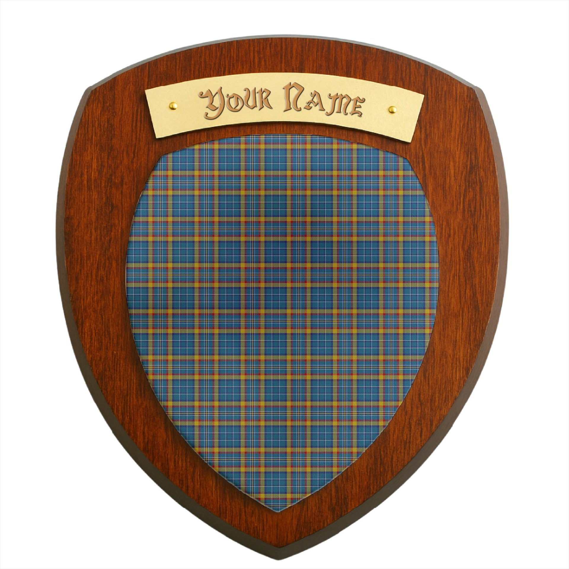 ScotsTee Shop Scottish Healy Suspect Clan Tartan Wooden Wall Plaque Personalize with Your Name