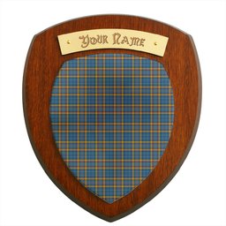 ScotsTee Shop Scottish Healy Suspect Clan Tartan Wooden Wall Plaque Personalize with Your Name