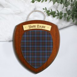 ScotsTee Shop Scottish Kennedy Irish Clan Tartan Wooden Wall Plaque Personalize with Your Name