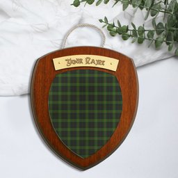 ScotsTee Shop Scottish Gunn Logan Clan Tartan Wooden Wall Plaque Personalize with Your Name