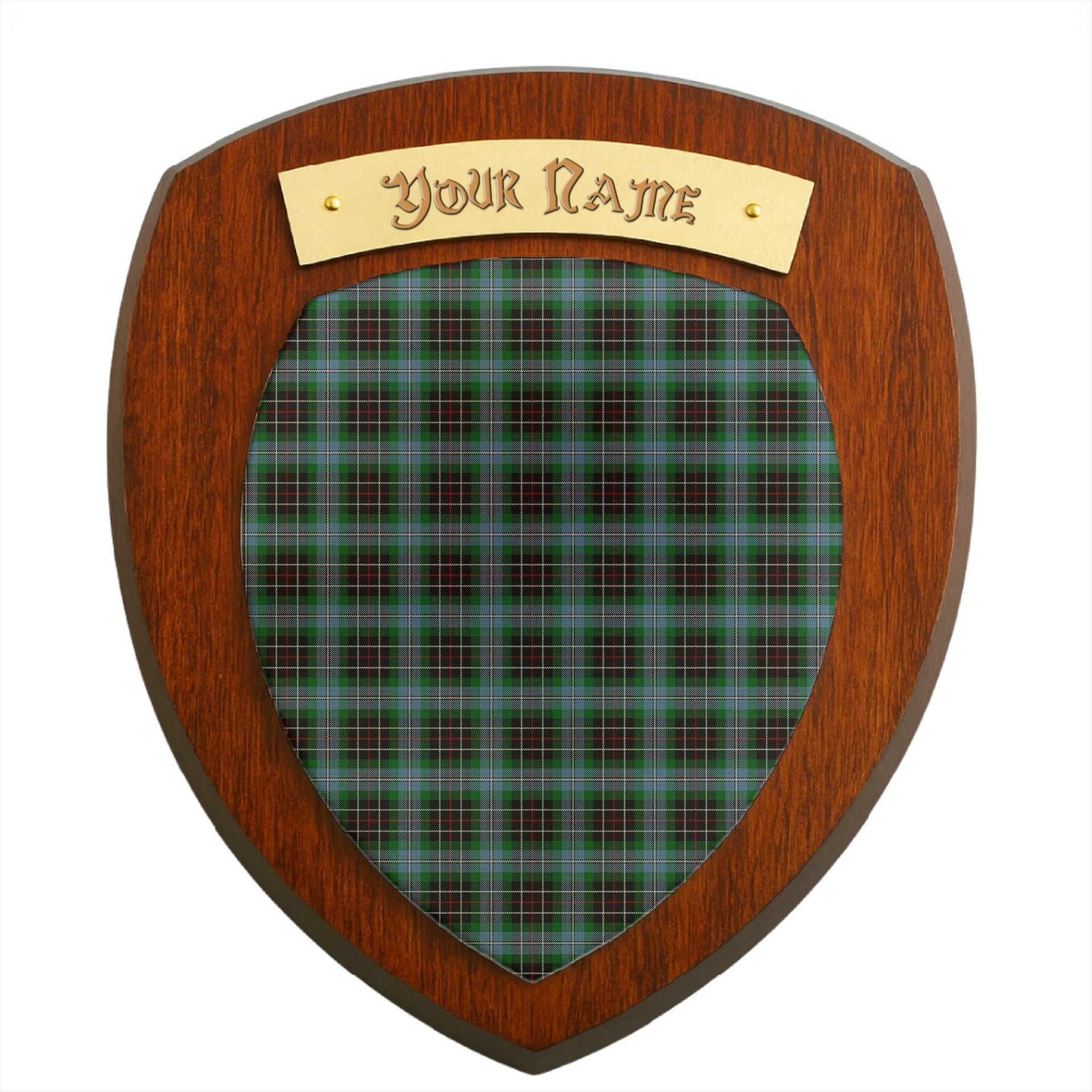 ScotsTee Shop Scottish Hislop Hunting Clan Tartan Wooden Wall Plaque Personalize with Your Name
