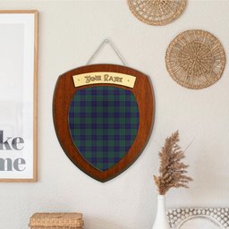 ScotsTee Shop Scottish Hutton Clan Tartan Wooden Wall Plaque Personalize with Your Name