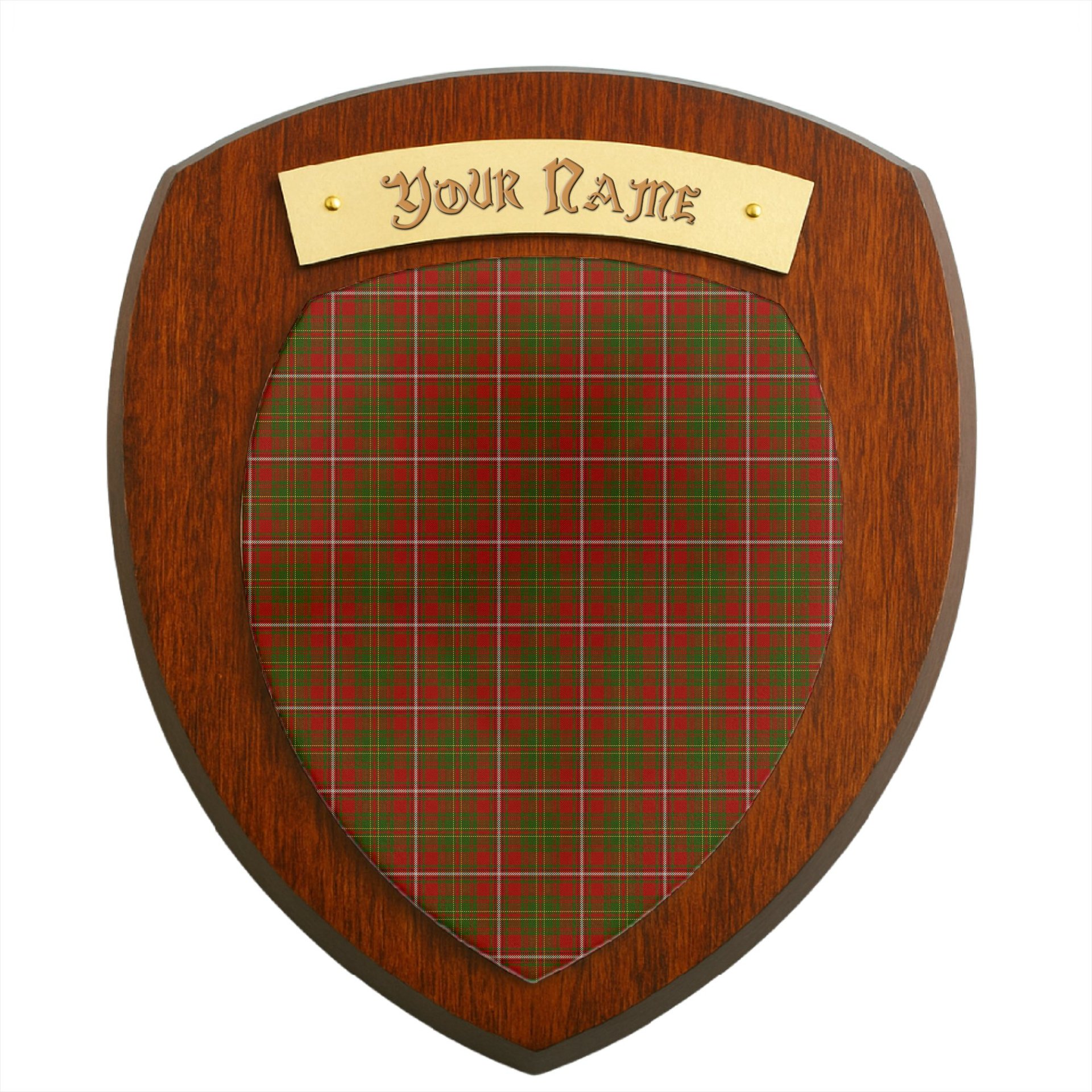 ScotsTee Shop Scottish Hay Clan Tartan Wooden Wall Plaque Personalize with Your Name