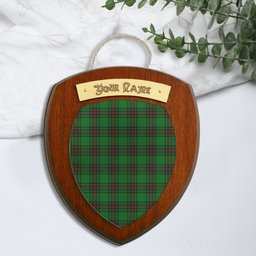 ScotsTee Shop Scottish Ged Clan Tartan Wooden Wall Plaque Personalize with Your Name