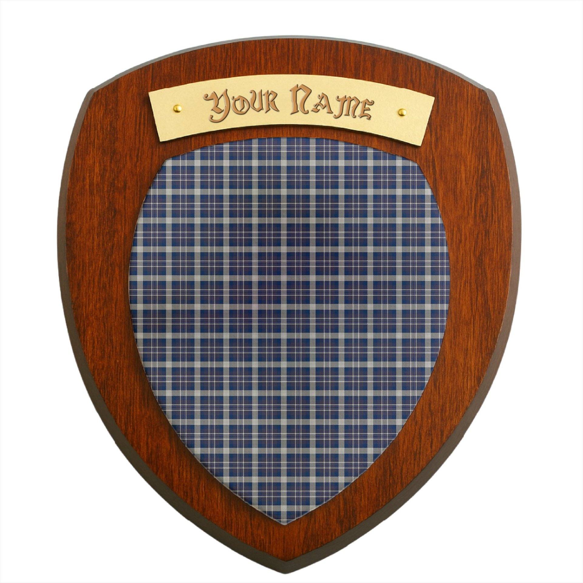 ScotsTee Shop Scottish Earl of St. Andrews Dress Clan Tartan Wooden Wall Plaque Personalize with Your Name