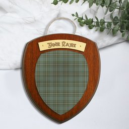 ScotsTee Shop Scottish Kelly Dress Clan Tartan Wooden Wall Plaque Personalize with Your Name