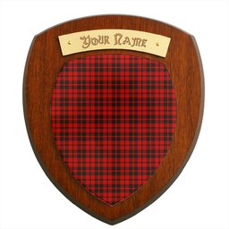 ScotsTee Shop Scottish Hog Clan Tartan Wooden Wall Plaque Personalize with Your Name