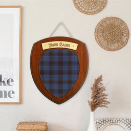 ScotsTee Shop Scottish Home Clan Tartan Wooden Wall Plaque Personalize with Your Name