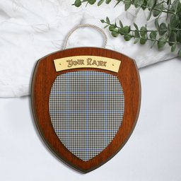 ScotsTee Shop Scottish Haig Modern Clan Tartan Wooden Wall Plaque Personalize with Your Name