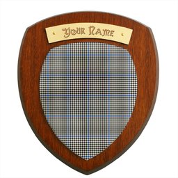 ScotsTee Shop Scottish Haig Modern Clan Tartan Wooden Wall Plaque Personalize with Your Name